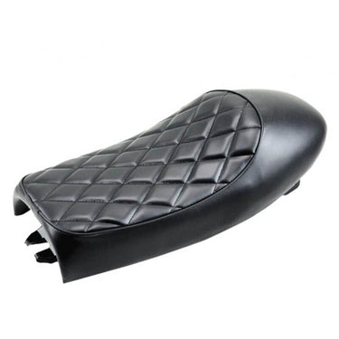 selle café racer cuir noir vintage